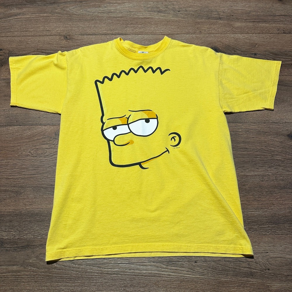 Universal Studios Yellow Bart Simpson Graphic T-Shirt Kids Youth XL